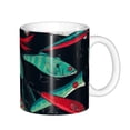 thumbnail image 1 of Disketp Fishing Lure Large Coffee Mug with Handle Tea Cup Novelty Coffee Cup for Men Women Office Work, 1 of 6