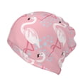 thumbnail image 1 of Disketp Flamingo Slouchy Beanie Hip-Hop Soft Lightweight Running Beanie Adult Hats Chemo Cap for Men Women, 1 of 8