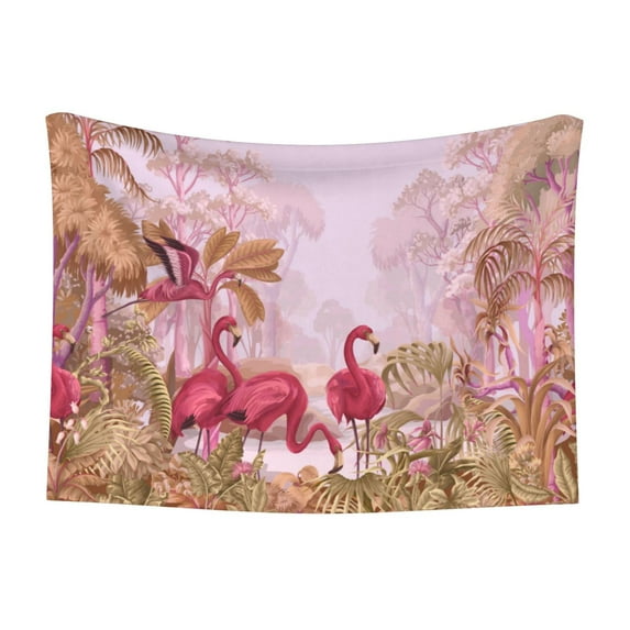 Disketp Flamingos In The Tropical Forest Dog Blanket/Bed Cover for Dogs and Cats,Puppy Essentials-Medium
