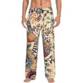 thumbnail image 1 of Disketp Floral With Birds Men'S Pajama Pants - Ultra Soft Fleece Sleep And Lounge Pants (Size: S-Xxl), 1 of 9