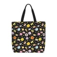 thumbnail image 1 of Disketp Flower Butterfly Canvas Tote Bag,Women Shoulder Bag Crossbody Handbag with Zipper Closure, 1 of 6