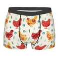 thumbnail image 1 of Disketp Flower Chicken Men's Boxer Briefs,Soft and Breathable Cotton Underwear with ComfortFlex Waistband, 1 of 7