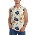 thumbnail image 1 of Disketp Flower Leaves Sleeveless Tshirts for Men, Muscle Shirts for Men Dry Fit Tank Top-Small, 1 of 5