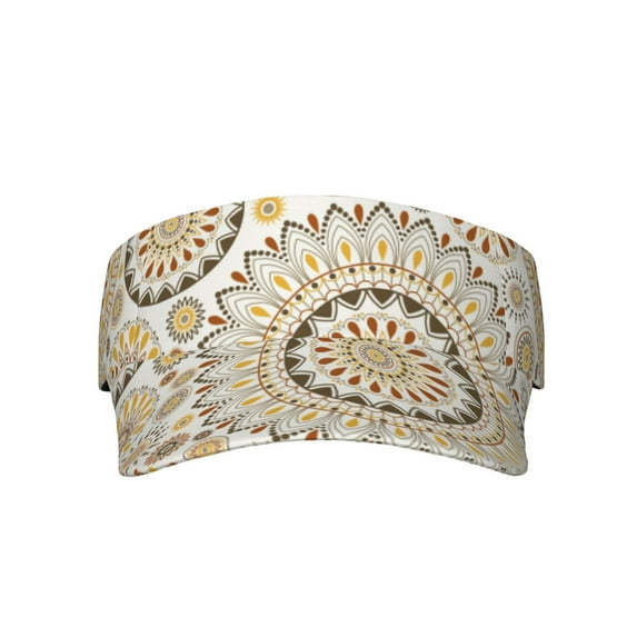 Disketp Flowers And Leaves Sun Visors for Women Men Unisex Tennis Golf Visor Hat Adjustable Summer Hats Sport Outdoor Visor Hat UV Protection Cap