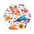 thumbnail image 1 of Disketp Flowers Birds And Butterflies Funny Coasters,4 Pcs Leather Coasters With Holder, Perfect Housewarming Hostess Gifts,Protect Furniture From Water Marks Scratch, 1 of 9