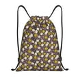 thumbnail image 1 of Disketp Flowers Daisy Drawstring Backpack Drawstring Gym Bags Draw String Bags for Sports, Gym, Travel, Swimming, Beach-Medium, 1 of 6
