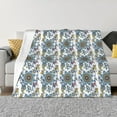 thumbnail image 1 of Disketp Flowers and Butterflies Flannel Blankets - Thick and Warm Blanket for Winter, Soft Fuzzy Plush King Blanket for All Seasons50"x40", 1 of 6