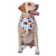 thumbnail image 1 of Disketp Flowers and Lady Bugs Dog Bandanas 1PC Triangle Adjustable Puppy Bandana Bib Handkerchief for Large Medium Girl Dogs Pets Gift, 1 of 6