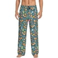 thumbnail image 1 of Disketp Foxes and Birds in Forest Men's Pajama Pants - Ultra Soft Fleece Sleep and Lounge Pants (Size: S-XXL), 1 of 6