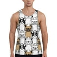 Disketp French Bulldog 2 Men's Workout Tank Tops Sleeveless Gym Shirt