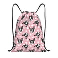 thumbnail image 1 of Disketp French Bulldog Drawstring Backpack Drawstring Gym Bags Draw String Bags for Sports, Gym, Travel, Swimming, Beach-Small, 1 of 6