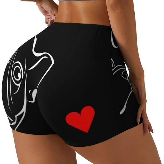 Disketp French Bulldog for Scrunch Butt Workout Shorts Women Seamless Soft Smooth Gym Yoga Scrunch Active Shorts-Small