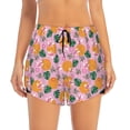 thumbnail image 1 of Disketp Fruit Print Women's Shorts Workout Shorts for Athletic Gym Running Shorts with Phone Pockets X-Large, 1 of 8