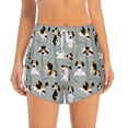thumbnail image 1 of Disketp Funny Beagle Active Dog Print Women's Shorts Workout Shorts for Athletic Gym Running Shorts with Phone Pockets Small, 1 of 8