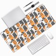 thumbnail image 1 of Disketp Funny Cats Gaming Mouse Mat Long Extended Mouse Pad Desk Mat Non-Slip Rubber Mice Pads Stitched Edges(315.5 x 16 x 0.12 Inches), 1 of 8