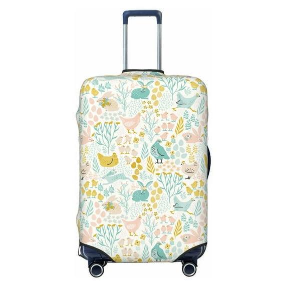 Disketp Funny Chicken Elastic Travel Luggage Cover Travel Suitcase Protective Cover For Trunk Case Apply To 18''-32'' Suitcase Cover-Small