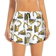 thumbnail image 1 of Disketp Funny Excavator Print Women's Shorts Workout Shorts for Athletic Gym Running Shorts with Phone Pockets XX-Large, 1 of 8