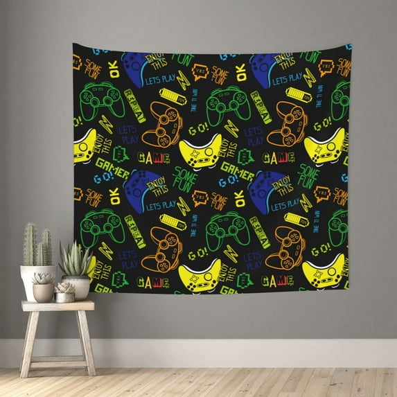 Disketp Game Play Tapestry 60x51 InchesTapestry for Living Room Bedroom Home