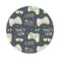 thumbnail image 1 of Disketp Gamers Funny Coasters,6 Pcs Leather Coasters With Holder, Perfect Housewarming Hostess Gifts,Protect Furniture From Water Marks Scratch And Damage, 1 of 9