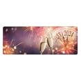 thumbnail image 1 of Disketp Gaming Mouse Pad 2024 New Year Pattern Large Mouse Mat Long Extended Desk Pad Non-Slip Rubber Mice Pads Stitched Edges Thin Pad (11.8x31.5 Inch), 1 of 9