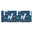 thumbnail image 1 of Disketp Gaming Mouse Pad Alpaca Astronaut In Space Pattern Large Mouse Mat Long Extended Desk Pad Non-Slip Rubber Mice Pads Stitched Edges Thin Pad (11.8x31.5 Inch), 1 of 9