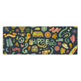 thumbnail image 1 of Disketp Gaming Mouse Pad Colorful Hippie Pattern Large Mouse Mat Long Extended Desk Pad Non-Slip Rubber Mice Pads Stitched Edges Thin Pad (11.8x31.5 Inch), 1 of 9