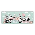 thumbnail image 1 of Disketp Gaming Mouse Pad Cute Panda Pattern Large Mouse Mat Long Extended Desk Pad Non-Slip Rubber Mice Pads Stitched Edges Thin Pad (11.8x31.5 Inch), 1 of 9