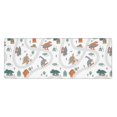 thumbnail image 1 of Disketp Gaming Mouse Pad Dino On A Skateboard Surf Pattern Large Mouse Mat Long Extended Desk Pad Non-Slip Rubber Mice Pads Stitched Edges Thin Pad (11.8x31.5 Inch), 1 of 9