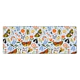 thumbnail image 1 of Disketp Gaming Mouse Pad Insects And Flowers Pattern Large Mouse Mat Long Extended Desk Pad Non-Slip Rubber Mice Pads Stitched Edges Thin Pad (11.8x31.5 Inch), 1 of 9