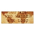 thumbnail image 1 of Disketp Gaming Mouse Pad Not All Those Who Wander Are Lost Pattern Large Mouse Mat Long Extended Desk Pad Non-Slip Rubber Mice Pads Stitched Edges Thin Pad (11.8x31.5 Inch), 1 of 9