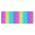 thumbnail image 1 of Disketp Gaming Mouse Pad Rainbow Scales2 Pattern Large Mouse Mat Long Extended Desk Pad Non-Slip Rubber Mice Pads Stitched Edges Thin Pad (11.8x31.5 Inch), 1 of 9