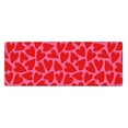 thumbnail image 1 of Disketp Gaming Mouse Pad Red Love Heart Pattern Large Mouse Mat Long Extended Desk Pad Non-Slip Rubber Mice Pads Stitched Edges Thin Pad (11.8x31.5 Inch), 1 of 9