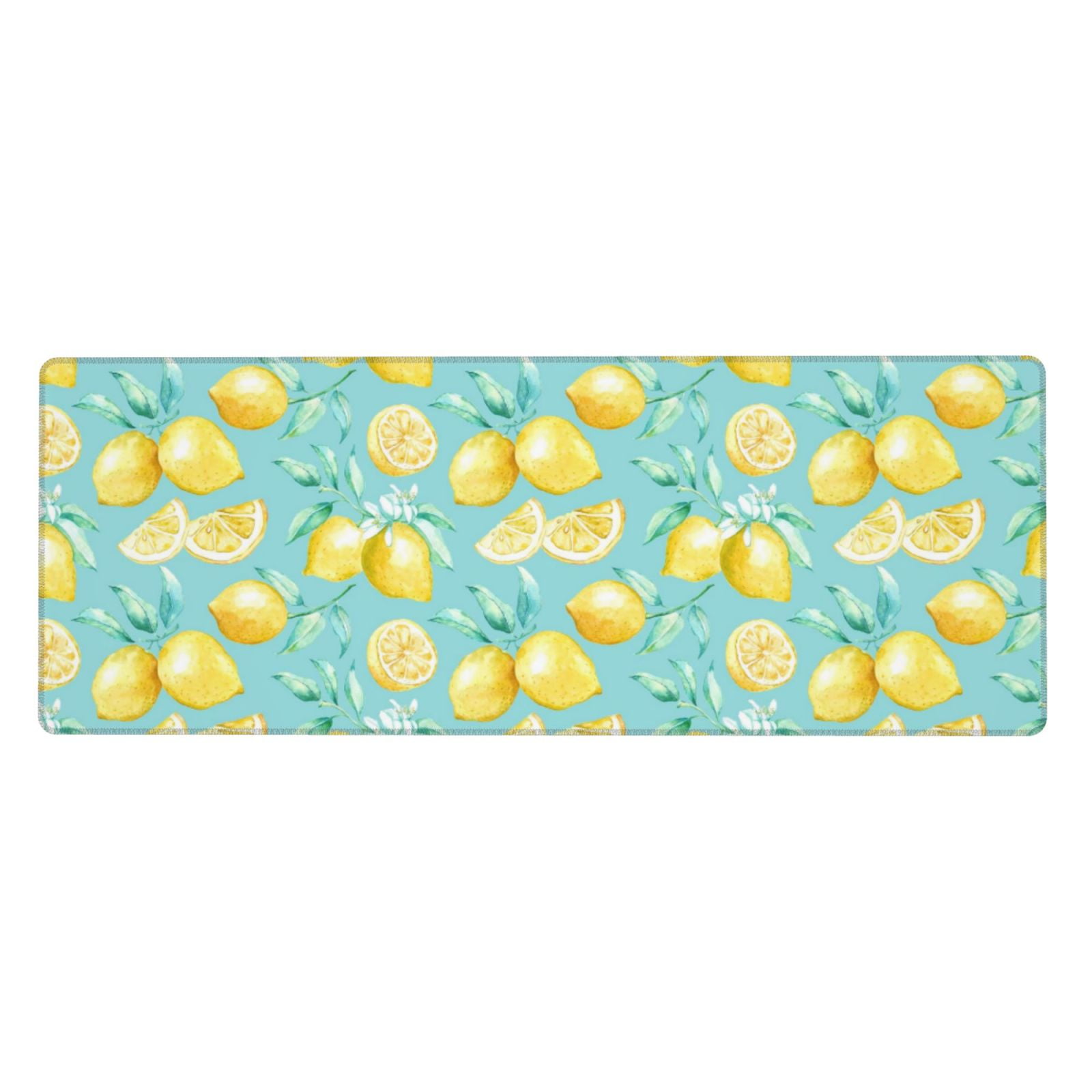 Disketp Gaming Mouse Pad Yellow Lemon Pattern Large Mouse Mat Long ...