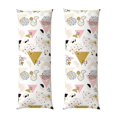 thumbnail image 1 of Disketp Geometric Triangle Print Body Pillow Cover - Super Soft 20x54 Body Pillow Case,Long Side Hidden Zipper (without pillow core), 1 of 6