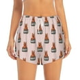 thumbnail image 1 of Disketp German Shepherd Dog Print Women's Shorts Workout Shorts for Athletic Gym Running Shorts with Phone Pockets Medium, 1 of 8