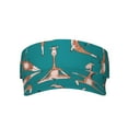 thumbnail image 1 of Disketp Giraffes Doing Various Yoga Sun Visors for Women Men Unisex Tennis Golf Visor Hat Adjustable Summer Hats Sport Outdoor Visor Hat UV Protection Cap, 1 of 8