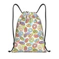 thumbnail image 1 of Disketp Glazed Donuts Drawstring Backpack Drawstring Gym Bags Draw String Bags for Sports, Gym, Travel, Swimming, Beach-Small, 1 of 6