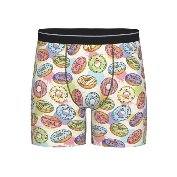 Disketp Glazed Donuts Men's Boxer Briefs Men’s Underwear Boxer Briefs for Men