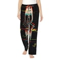 thumbnail image 1 of Disketp Glitch Screaming Skull for Women's Pajama Pants - Ultra Soft Fleece Sleep and Lounge Pants (Size: S-3XL)-Small, 1 of 6
