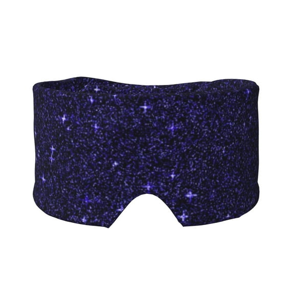 Disketp Glittering Purple Starfield Sleep Mask - Eye Mask for Sleeping, Full Eye Covers for Women/Men, Light Blocking Sleeping Mask for Travel Yoga Nap