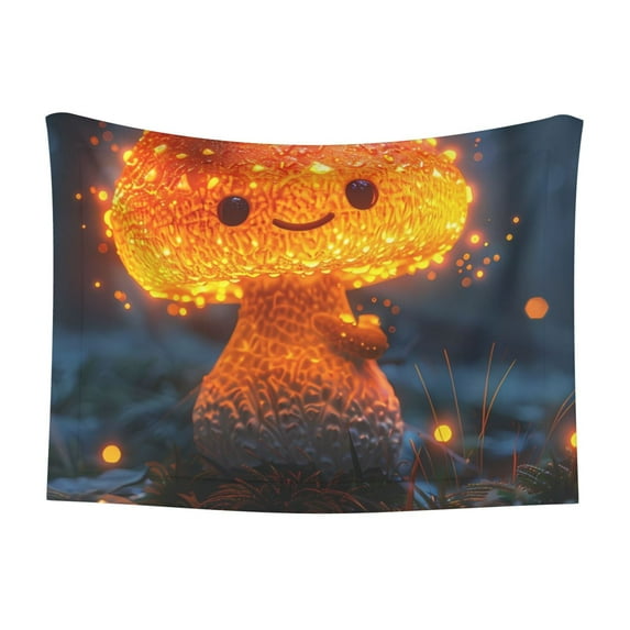 Disketp Glowing Mushroom In Forest Dog Blanket/Bed Cover for Dogs and Cats,Puppy Essentials-Medium