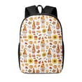 thumbnail image 1 of Disketp Gnomes Autumn Harvest School Backpack, Lightweight Basic Middle School Bookbags 17 Inch Casual Daypack for Student College, Travel or Outdoor, 1 of 6