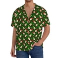 thumbnail image 1 of Disketp Gnomes In Caps Men's Hawaiian, Shirts Button Down Holiday Beach Shirts-{sizeName}-3X-Large, 1 of 5