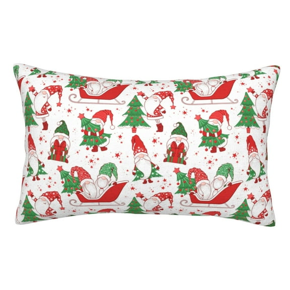 Disketp Gnomes Merry Christmas Throw Pillow Case Cushion Covers,Cushion for Bedroom,Couch,Home-14"x20"