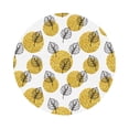 thumbnail image 1 of Disketp Gold Dots and Leaves Funny Coasters,6 Pcs Leather Coasters with Holder, Perfect Housewarming Hostess Gifts,Protect Furniture from Water Marks Scratch and Damage,Round Shape, 1 of 7