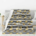 thumbnail image 1 of Disketp Gold Flamingo Cozy Flannel Fleece Throw Blanket: Has a velvety texture for All Seasons - Perfect for Women, Men, & Kids"40"x30", 1 of 6