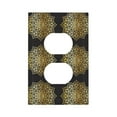 thumbnail image 1 of Disketp Gold Mandala Decorative Light Switch or Outlet Wall Plate with Safety Cover-Style S, 1 of 6
