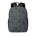 thumbnail image 1 of Disketp Golden Peonies School Backpack, Lightweight Basic Middle School Bookbags 17 Inch Casual Daypack for Student College, Travel or Outdoor, 1 of 6