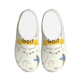 thumbnail image 1 of Disketp Golf Icons And Golfer Women's Men's Slippers Plush Slip-On House Slipper for Winter Indoor Soft Cushion Non-slip Fluffy Slides Slippers-35/36, 1 of 7