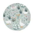 thumbnail image 1 of Disketp Goose And Doodle Flowers Small Mouse Pad 7.9x7.9 Inches,Washable Round Mousepad For Office Laptop Computer,Non-Slip Rubber Base Mouse Pads For Wireless Mouse, 1 of 8